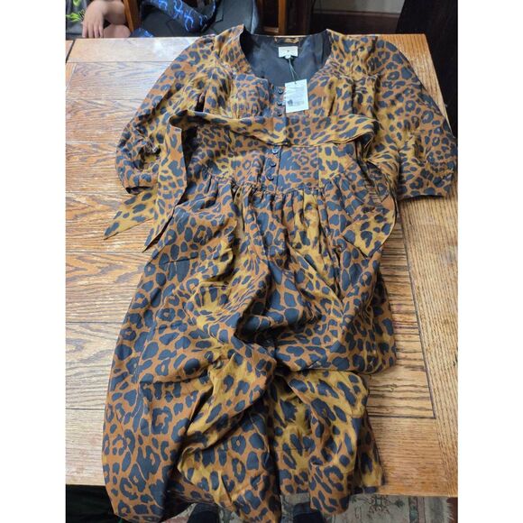 NWT Tuckernuck Leopard Graciela Dress Size 0 - Picture 2 of 5